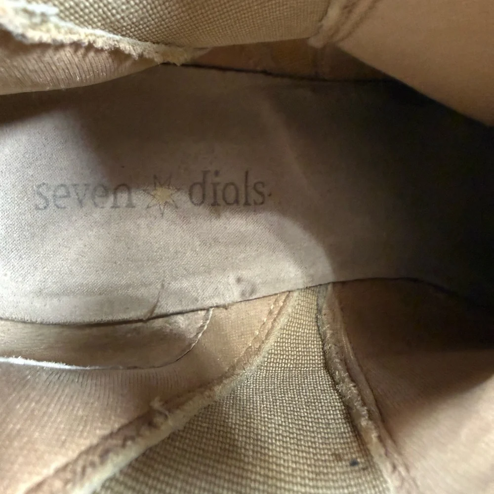 Seven Dials Boots Women's 8.5 Beige/Animal Print Cheetah‎ Lug Sole Boots Neutral